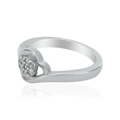 Sparkling Blue Floral Bloom 925 Sterling Silver Ring for Baby