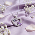 Sparkling Butterfly Heart 925 Sterling Silver Charm Pendant