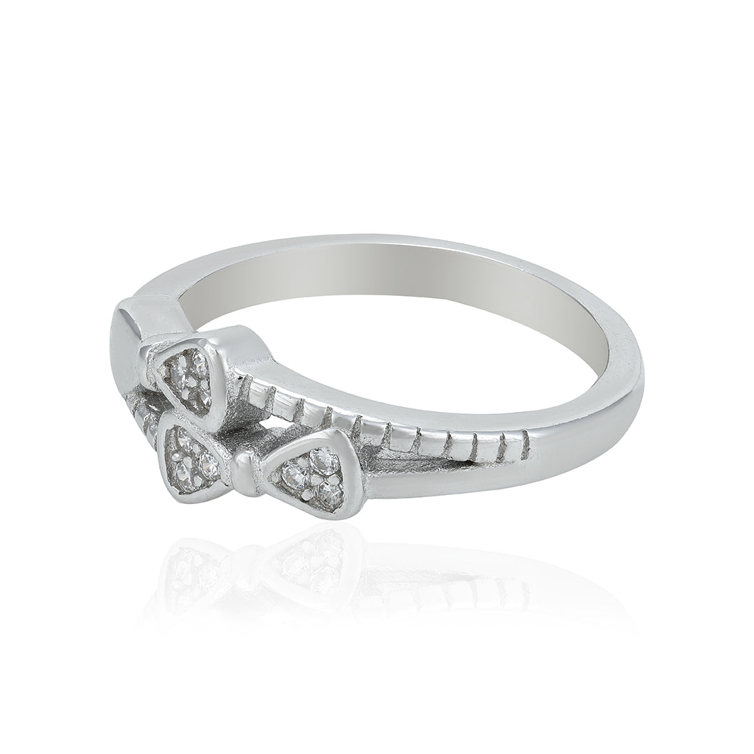 Sparkling Gift Wrap 925 Sterling Silver Ring for Baby