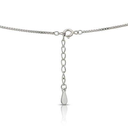 Sparkling Love 925 Sterling Silver Romantic Pendant Chain
