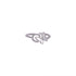 Sparkling silver butterfly Ring IT0273