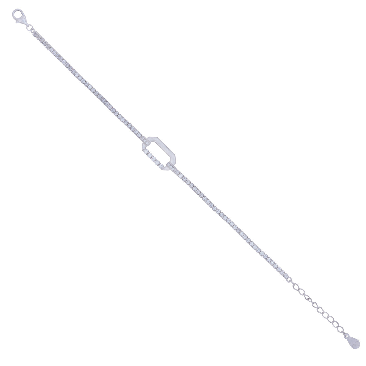 Squircle Silver Bracelet 925 sterling silver
