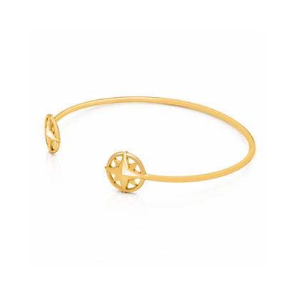 Star 925 Sterling Silver Elegant Open Kada