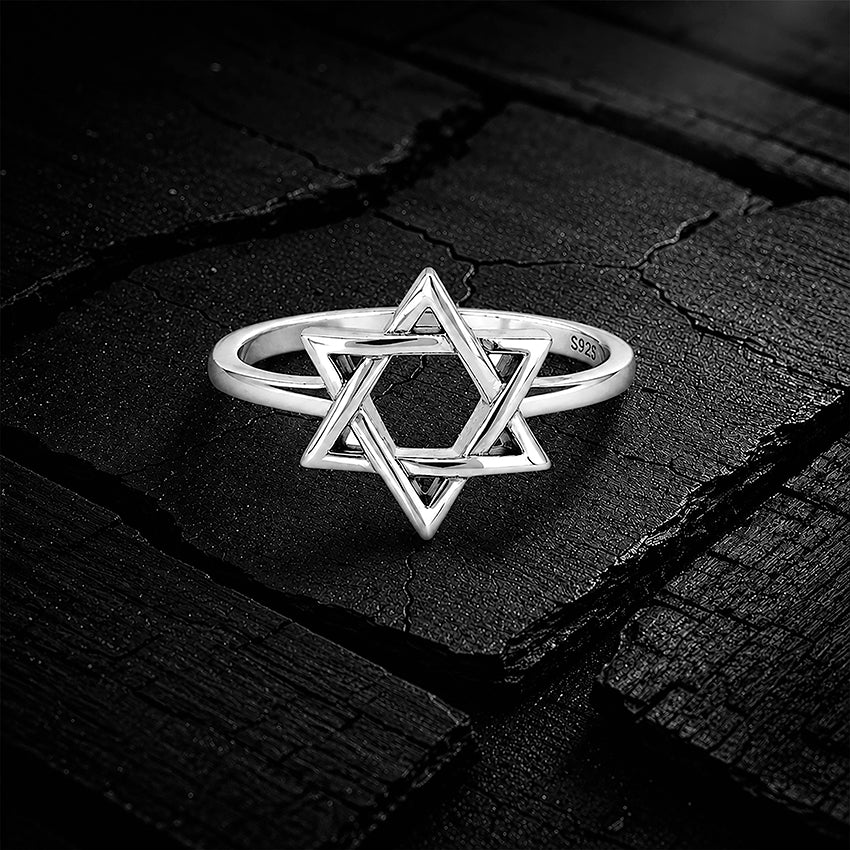 Star Minimal Glamour 925 Sterling Silver Ring for women