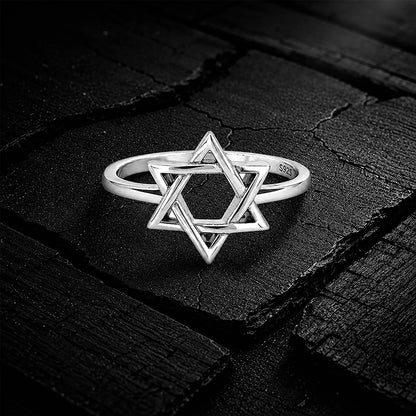 Star Minimal Glamour 925 Sterling Silver Ring for women