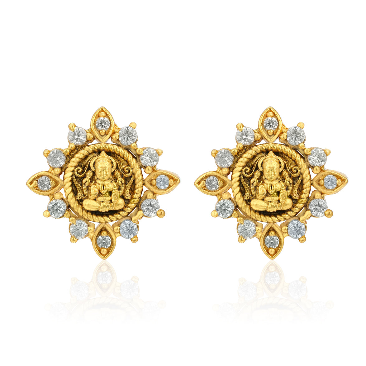 Star Radiance 925 Sterling Silver Deity Earring for Women