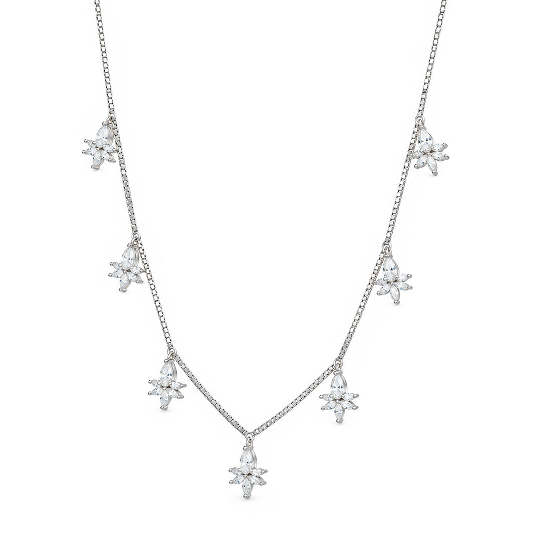 Starburst Charm Sterling Silver Chain