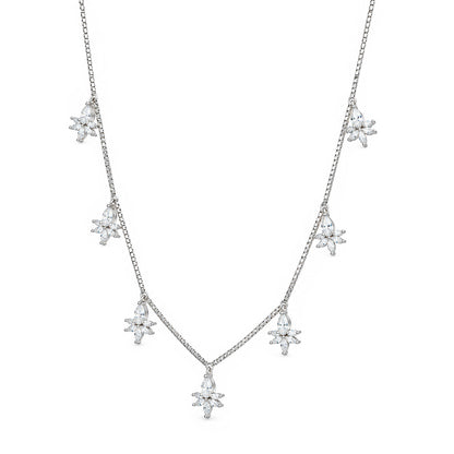 Starburst Charm Sterling Silver Chain