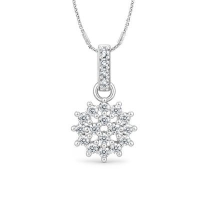 Starburst Cluster Sterling Silver Pendant