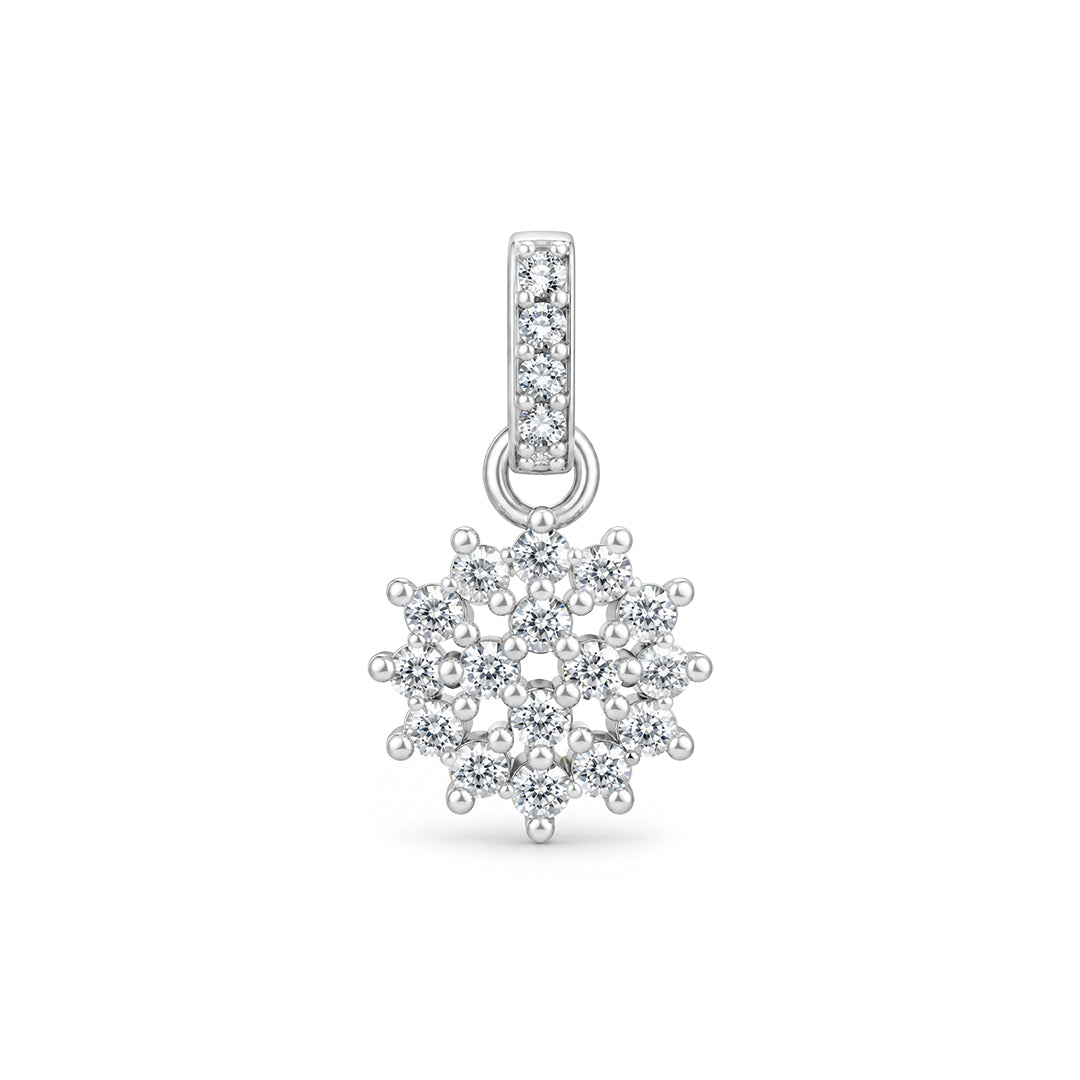 Starburst Cluster Sterling Silver Pendant