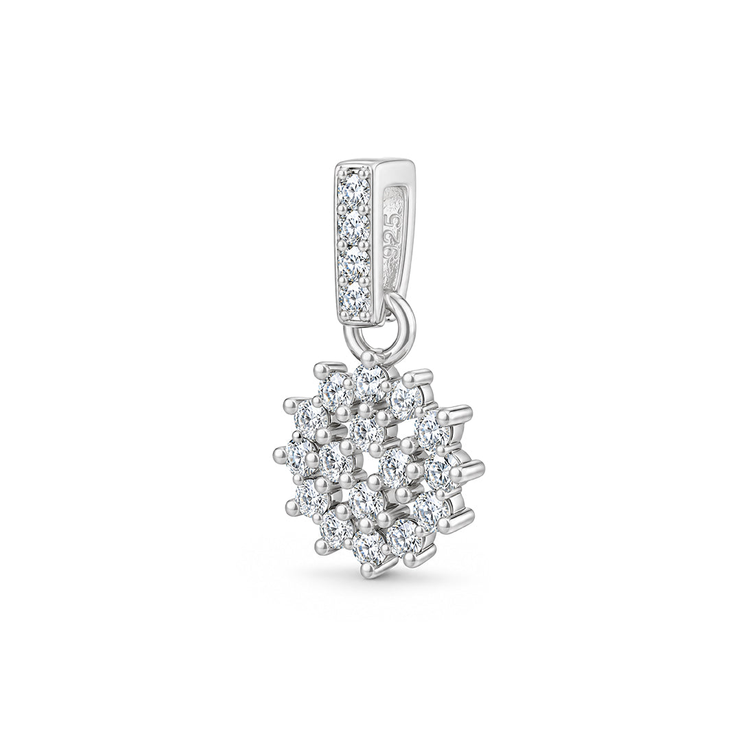 Starburst Cluster Sterling Silver Pendant