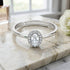Stardust Halo 925 Sterling Silver Ring for Women