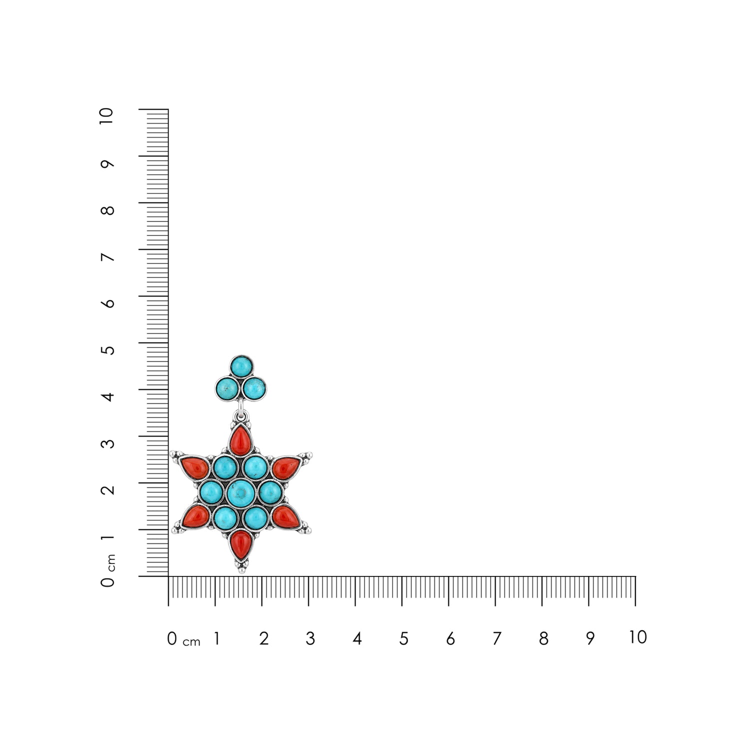 Starflower Gem Radiance 925 Sterling Silver Fashion Earrings