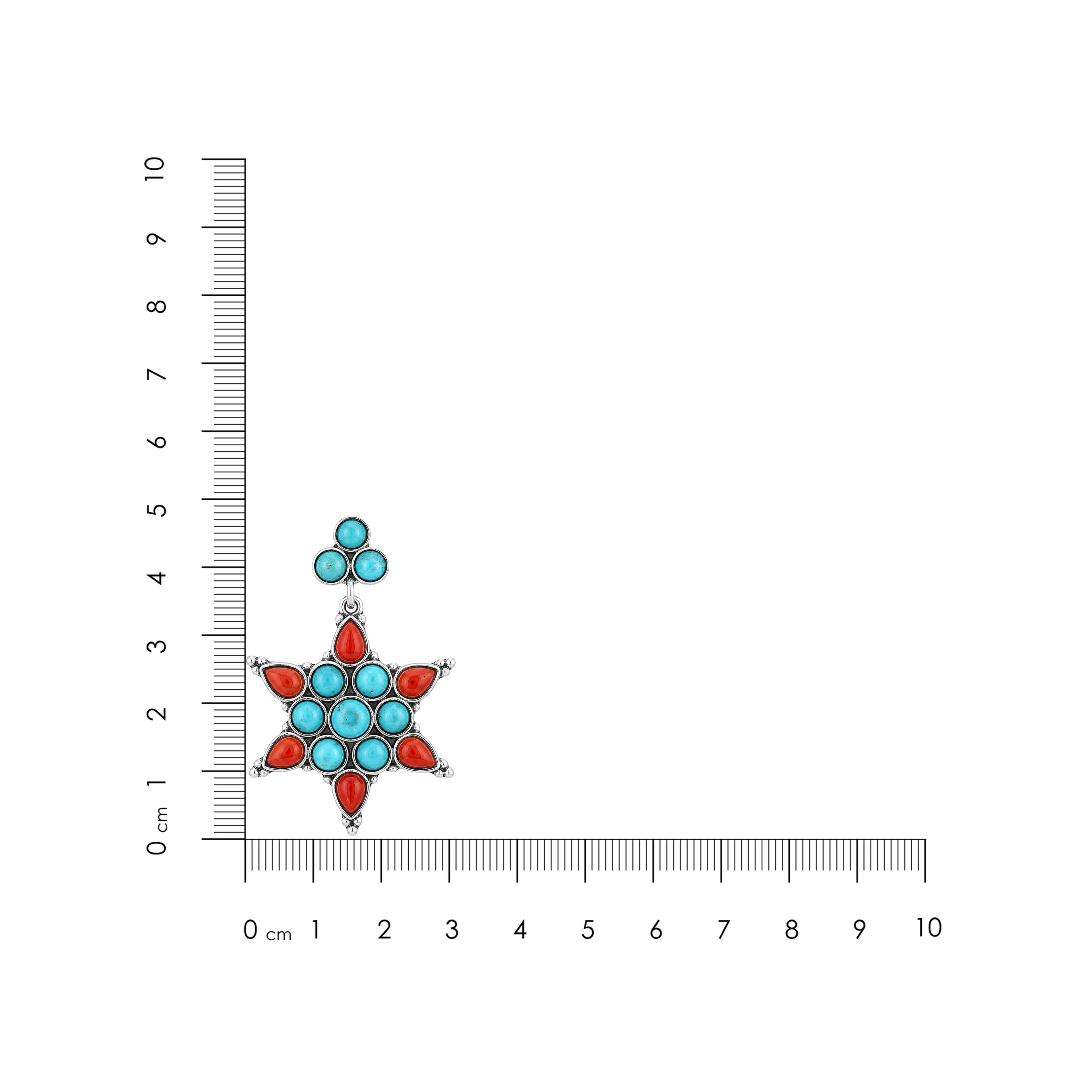 Starflower Gem Radiance 925 Sterling Silver Fashion Earrings