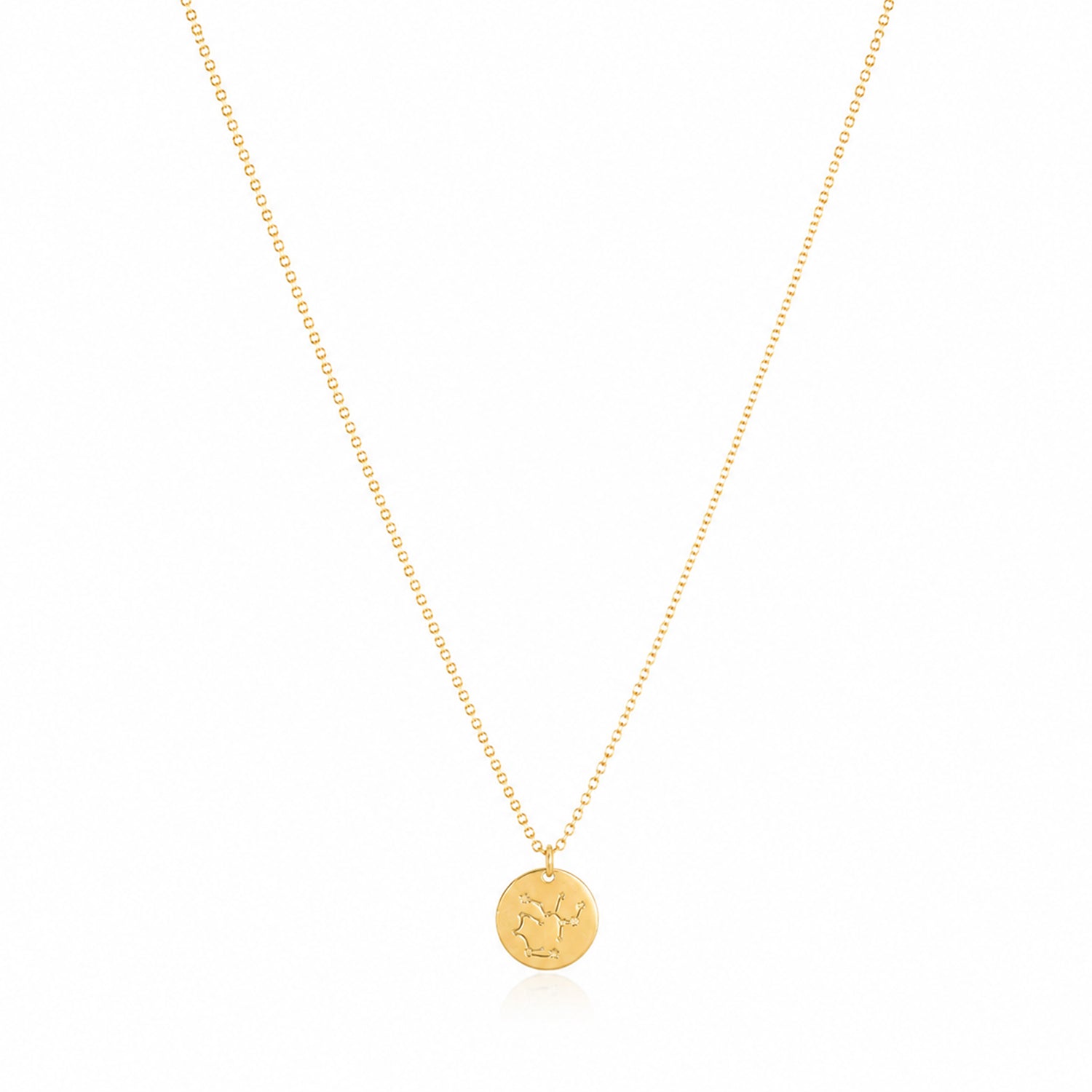 Starlight Symphony Disc 925 Sterling Silver Chain Pendant for Women