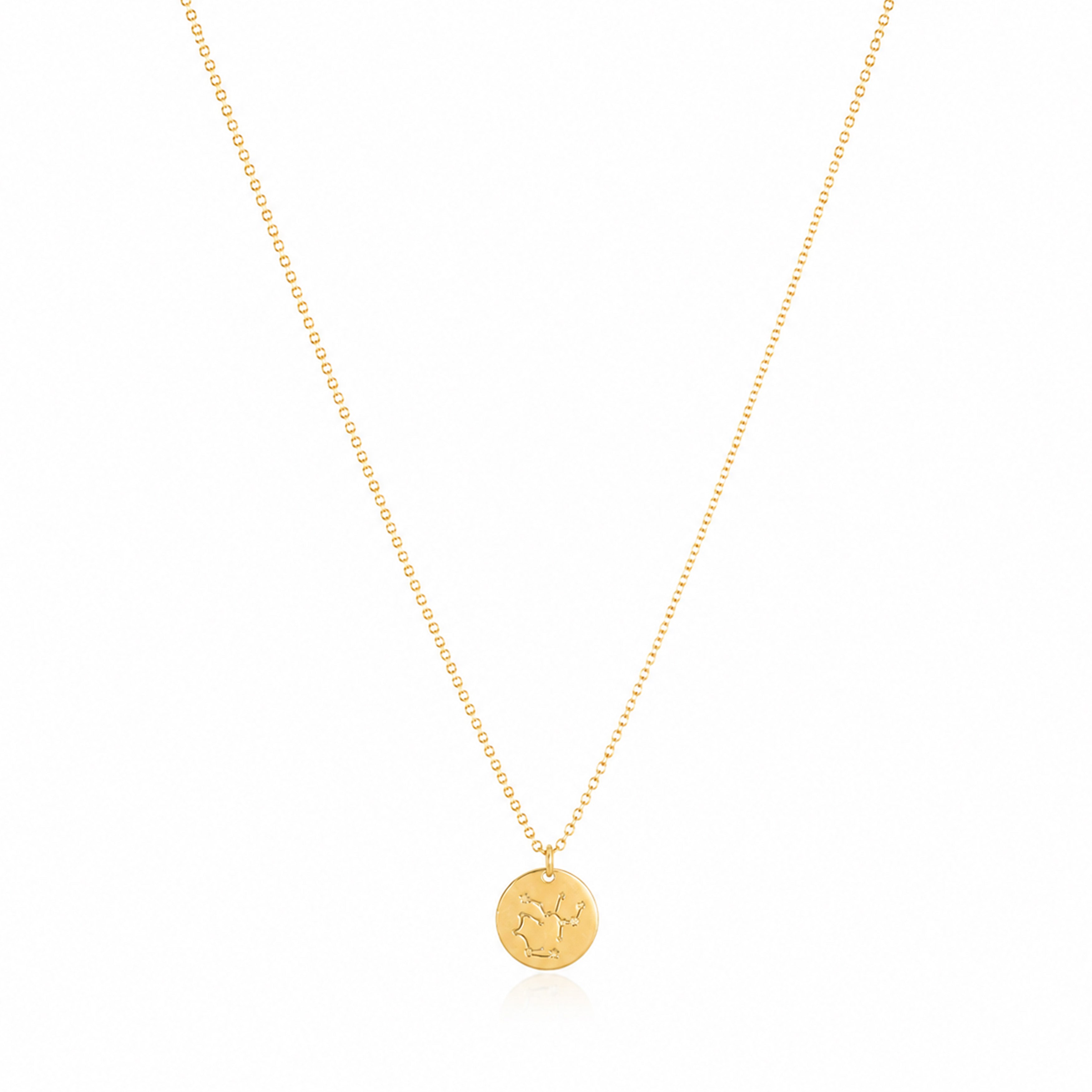 Starlight Symphony Disc 925 Sterling Silver Chain Pendant for Women