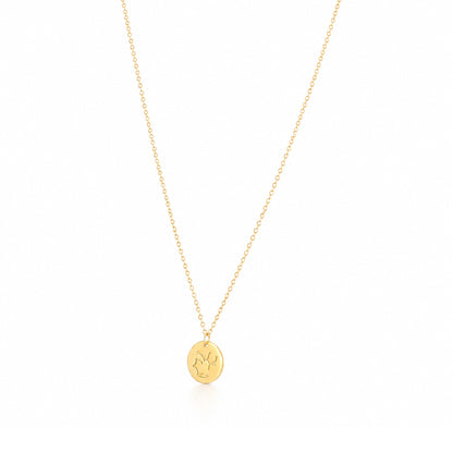 Starlight Symphony Disc 925 Sterling Silver Chain Pendant for Women