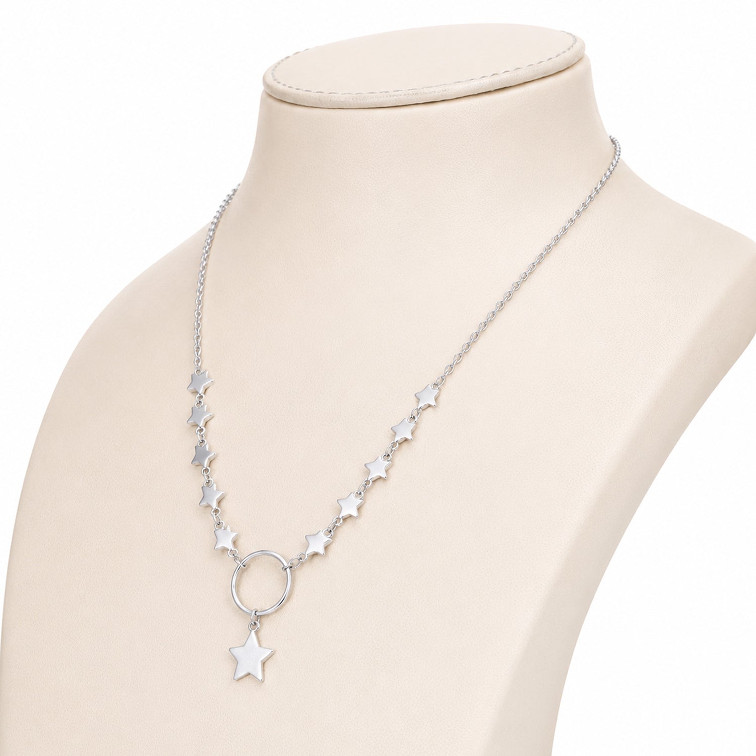 Starlit Charm Silver Necklace