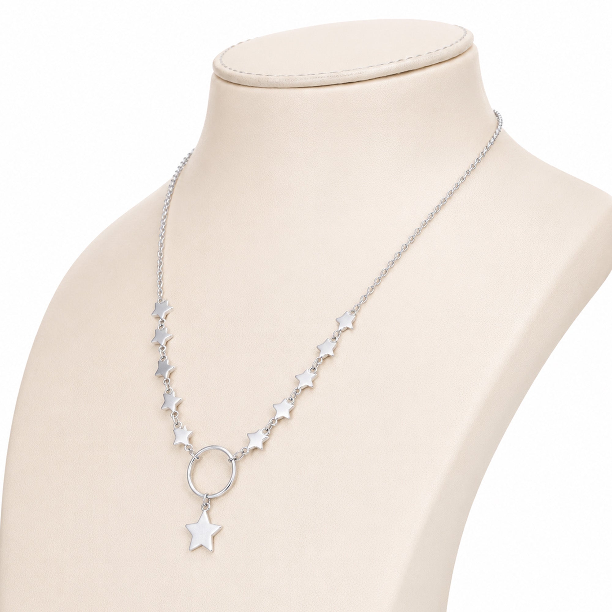 Starlit Charm Silver Necklace