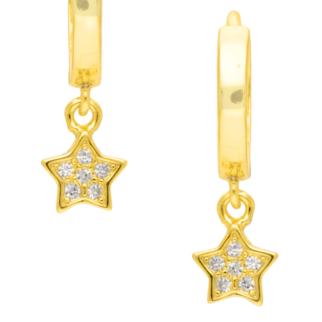 Starry Golden drop Earring