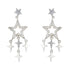 Starry Cascade 925 Rhodium Plated Earrings