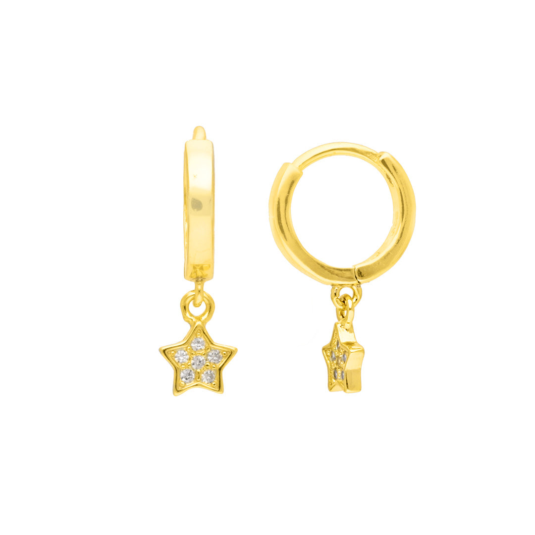 Starry Golden Drop Earrings Online