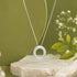 Starry Night Celestial Circle 925 Sterling Silver Chain Pendant