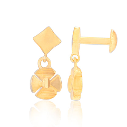 925 Sterling Silver Angled Wheel Dangler Earrings for Women