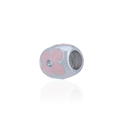 925 Sterling Silver Blush Blossom Quartet Charm Pendant for Women