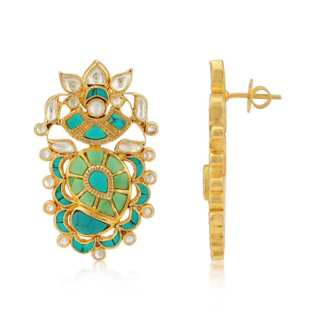 Sterling Silver Celestial Turquoise Earring