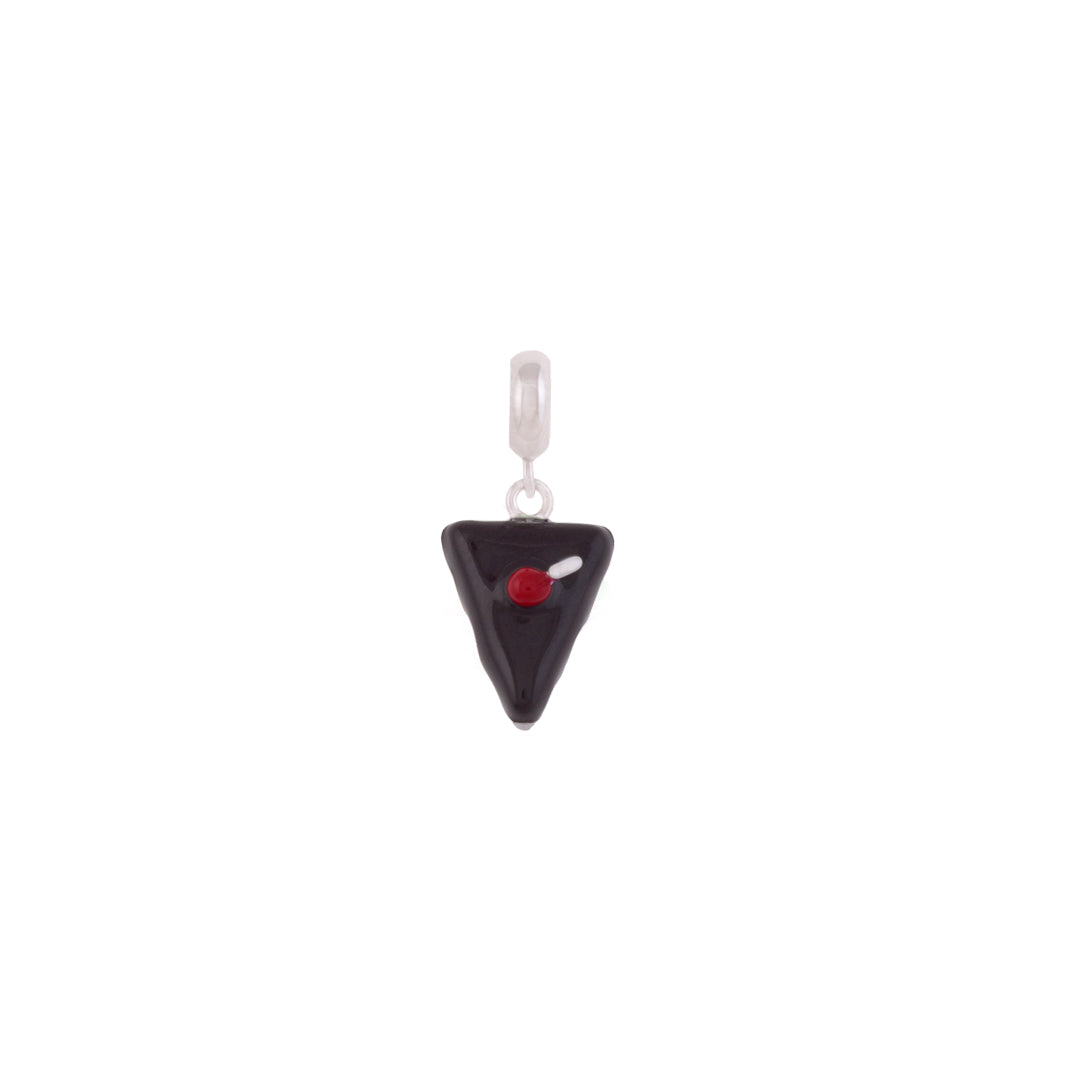 925 Sterling Silver Choco Truffle Cake Rhodium Plated Pendant For Kids