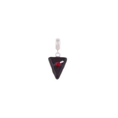 925 Sterling Silver Choco Truffle Cake Rhodium Plated Pendant For Kids