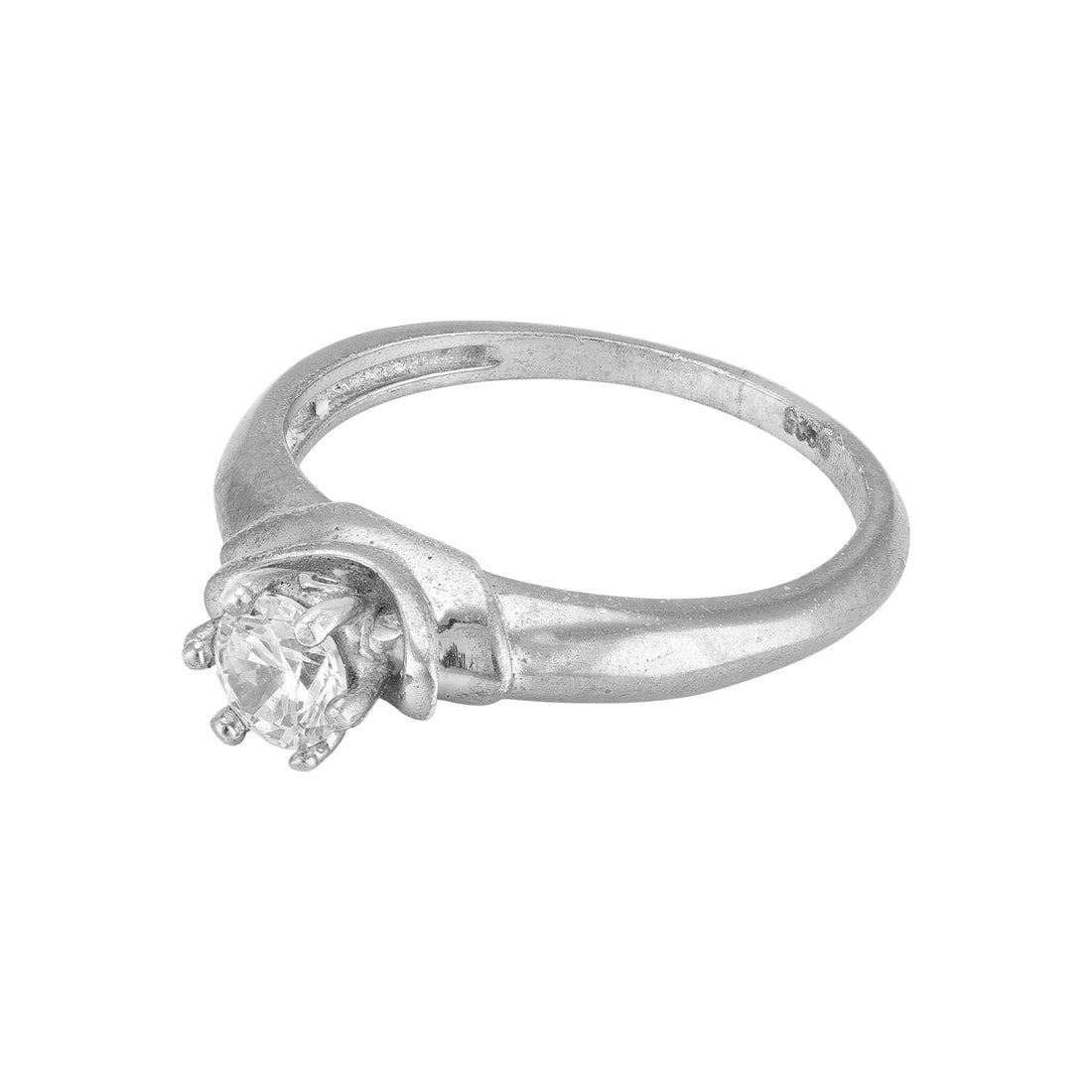 925 Sterling Silver Classic Round Cut Solitaire Engagement Ring for Women
