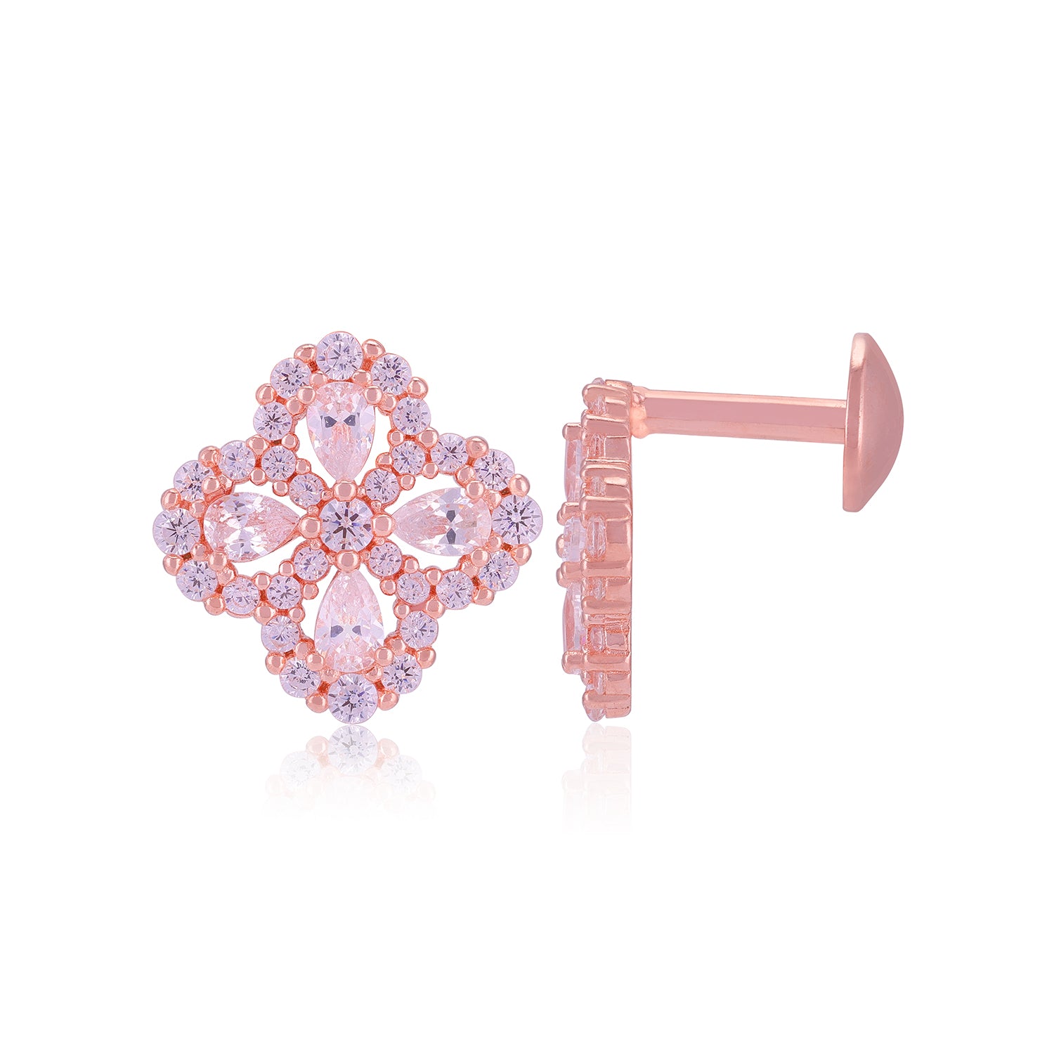 925 Sterling Silver Clover Blossom Earrings for Women