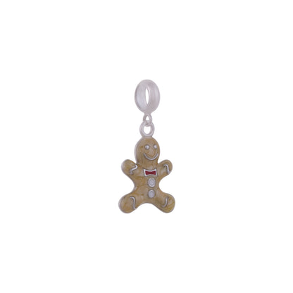 925 Sterling Silver Cookie Man Pendant For Kids