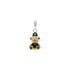 925 Sterling Silver Cop Bear Hero Rhodium Plated Pendant For Kids