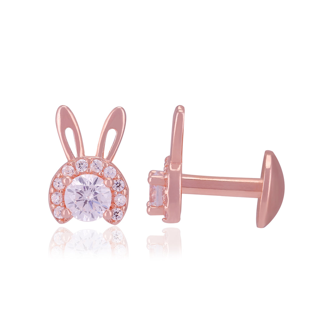 925 Sterling Silver Cute Bunny Earrings For Women