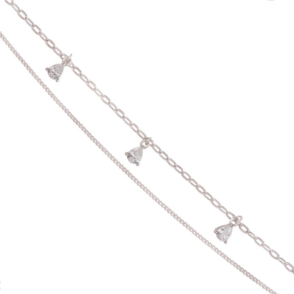 Sterling Silver Dangling Silver Bracelet