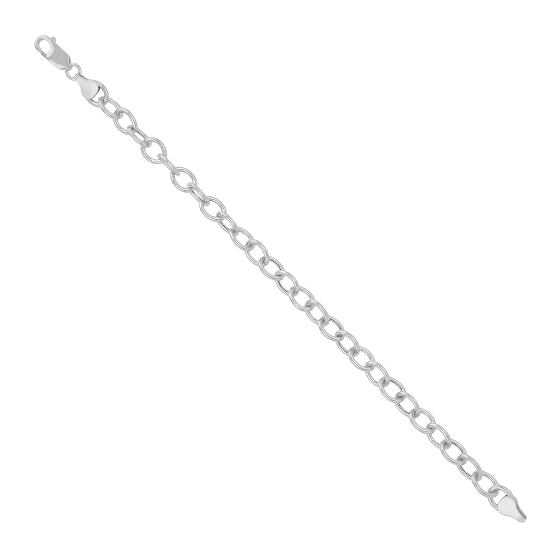 925 Sterling Silver Dynamo Circle Link Bracelet for Men