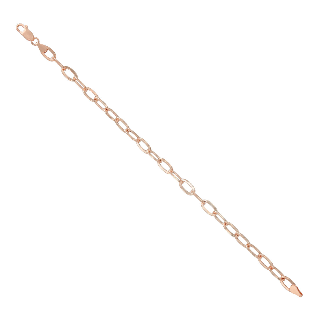 925 Sterling Silver EmberLink Axis Oval Bracelet for Men
