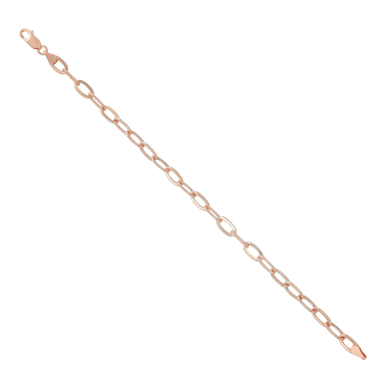 925 Sterling Silver EmberLink Axis Oval Bracelet for Men