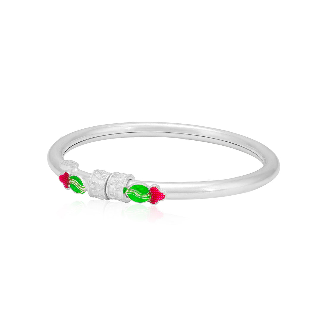 925 Sterling Silver Fancy Enamel Rhodium Plated Bracelet for Kids