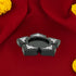 925 Sterling Silver Five Petal Rosewood Base For Keeping Idols and Deepam
