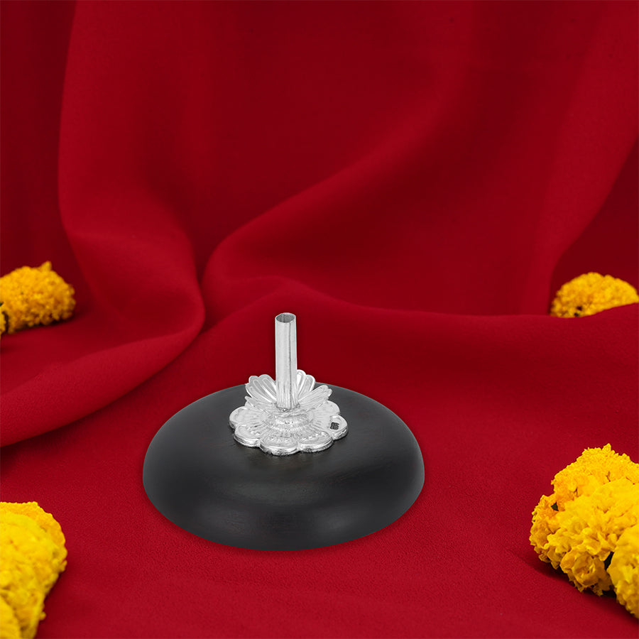 925 Sterling Silver Floral Design Agarbathi Stand For Pooja Online Shopping