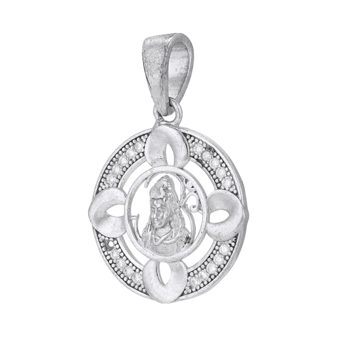 925 Sterling Silver Goddess Lakshmi Devotional Lotus-Inspired Pendant for Women
