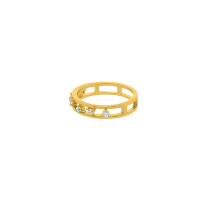 Sterling Silver Gold Plated Eternal Ring