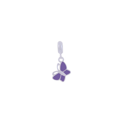 925 Sterling Silver Grape Wings Rhodium Plated Pendant For Kids