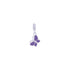 925 Sterling Silver Grape Wings Rhodium Plated Pendant For Kids