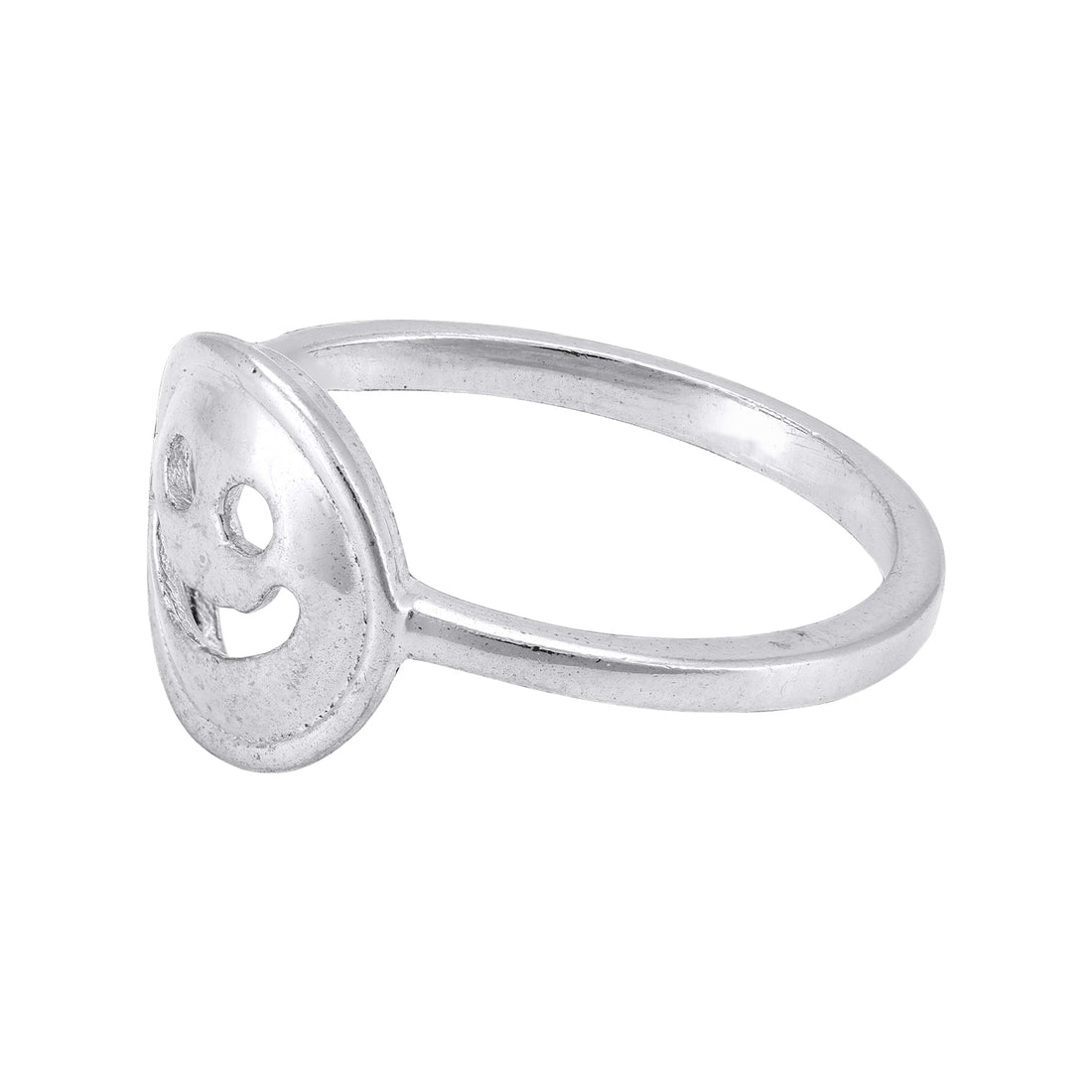 925 Sterling Silver Happy Smiley Face Fun Ring for Women