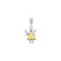925 Sterling Silver Honeydew Fairy Rhodium Plated Pendant For Kids